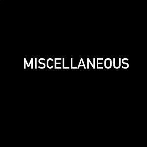 Miscellaneous items below